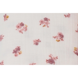 Lenzuolo con angoli per carrozzina fiori rosa
