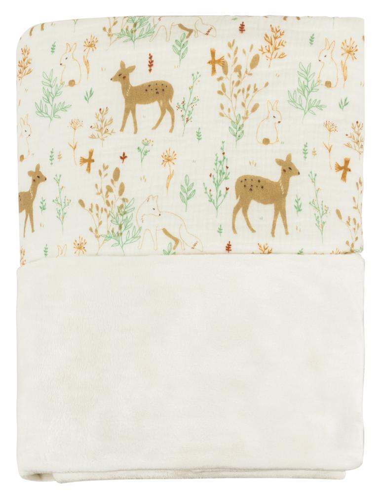 Coperta in mussola per culla e lettino Minky e Forest 150x130 cm