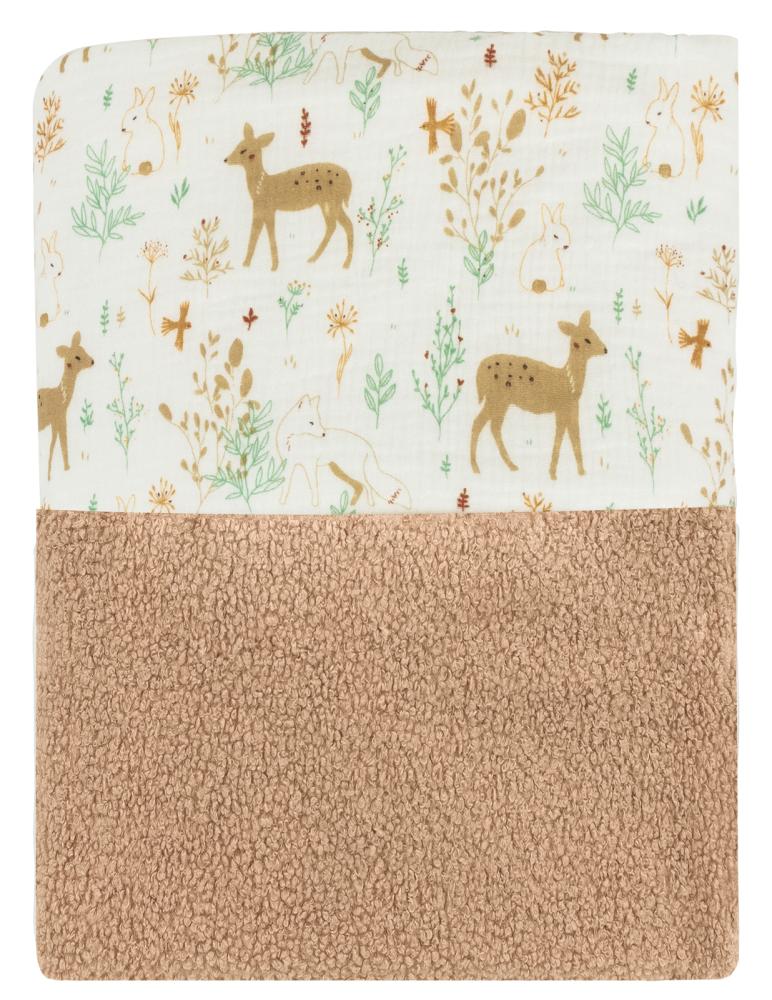 Coperta in mussola per culla e lettino Teddy e Forest 130x80 cm