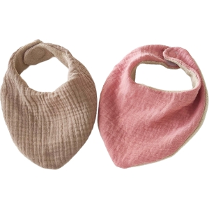 Coppia bandane tortora/rosa scuro