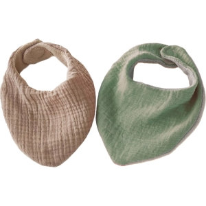 Coppia bandane tortora/verde