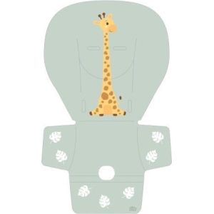 Cuscino seggiolone pappa in PVC verde giraffa