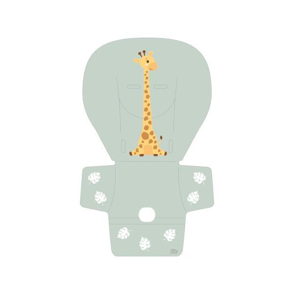 Cuscino seggiolone pappa in PVC verde giraffa