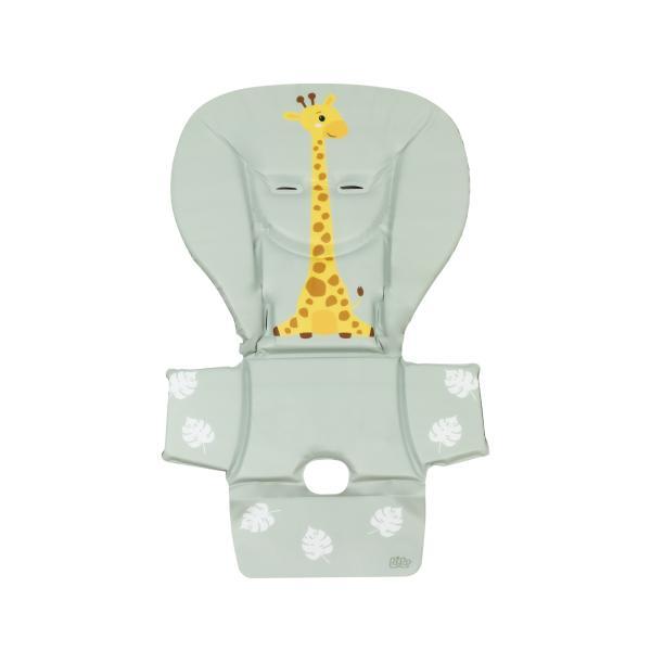 Cuscino seggiolone pappa in PVC verde giraffa - immagine 2
