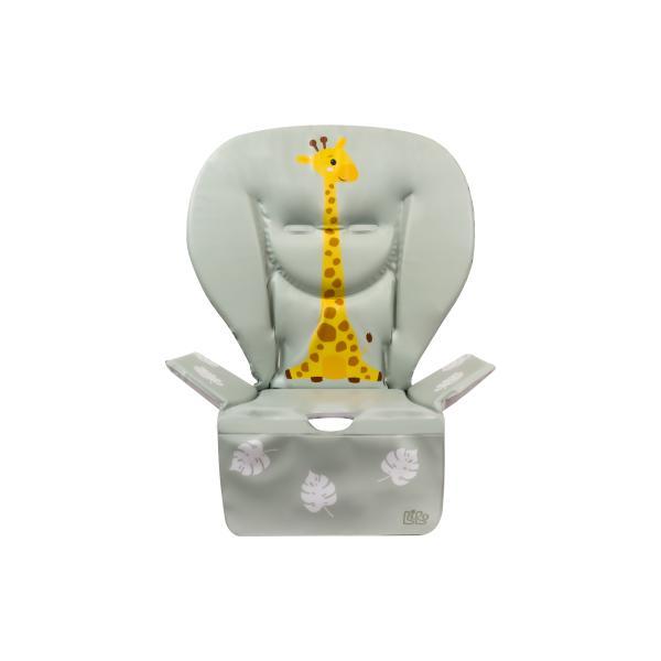 Cuscino seggiolone pappa in PVC verde giraffa - immagine 3