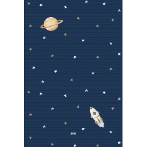 Tappeto in gomma naturale Play Night Space rettangolare