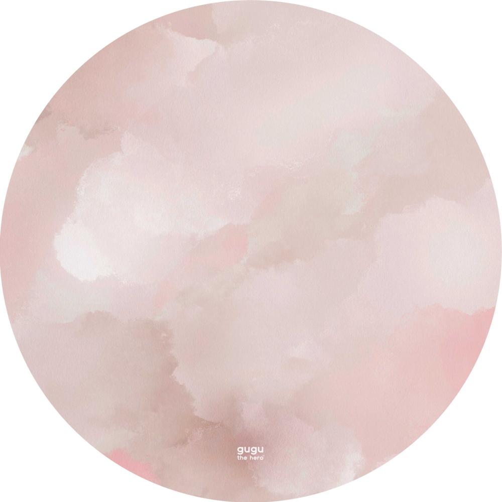 Tappeto in gomma naturale Prime Candy Cloud tondo