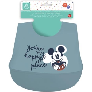 Bavaglino in silicone Mickey Mouse