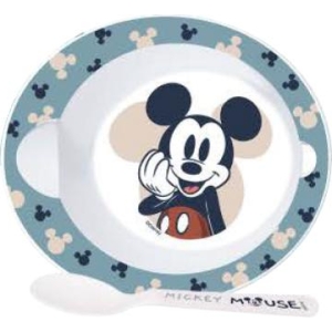 Set ciotola e cucchiaio Mickey Mouse