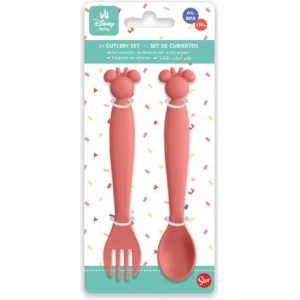 Set 2 posate in plastica Minnie