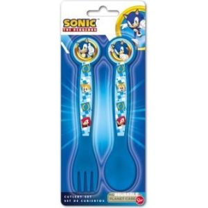 Set 2 posate in plastica Sonic