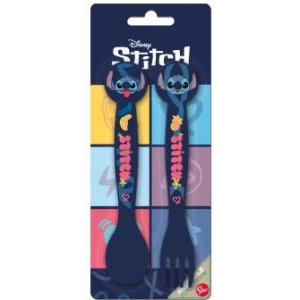 Set 2 posate in plastica Stitch