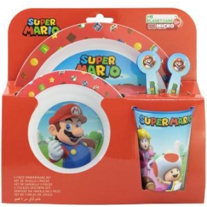 Set 5 pezzi per microonde Super Mario