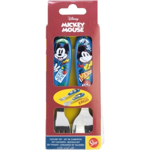 Set 2 posate in alluminio Mickey Mouse