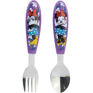 Set 2 posate in alluminio Minnie