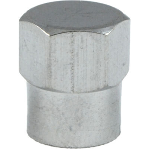SET CON 4 TAPPI IN ALLUMINIO PER VALVOLA PNEUMATICA