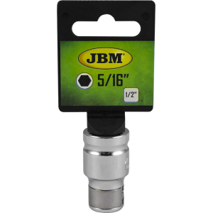 ADATTATORE ESAGONALE 1/2" X 5/16" - CROMATO