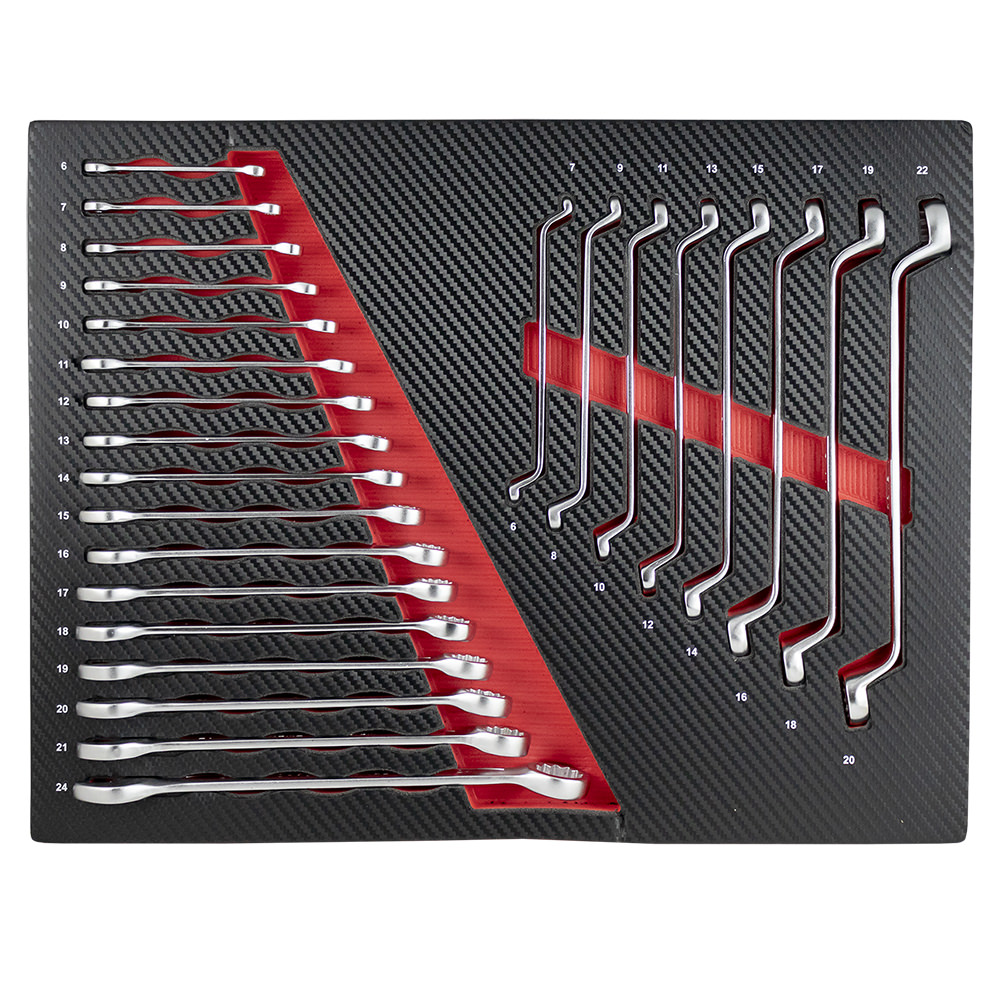 SET DI 4 MODULI IN CARBONIO EVA PER STRUMENTI - ROSSO - immagine 3