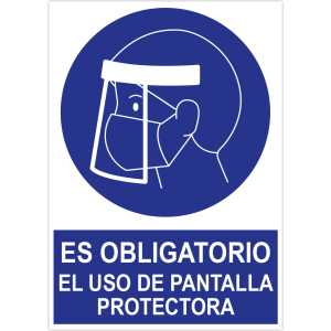 POSTER FORMATO A3 "UTILIZZARE SEMPRE LO SCHERMO PROTETTIVO"