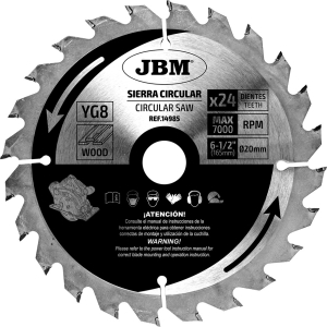 SEGA CIRCOLARE, 24 DENTI, 165 MM, PER LEGNO PER RIF. 60007