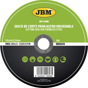 T41 DISCO TRONCATORE PER ACCIAIO INOX, 125 X 1 MM