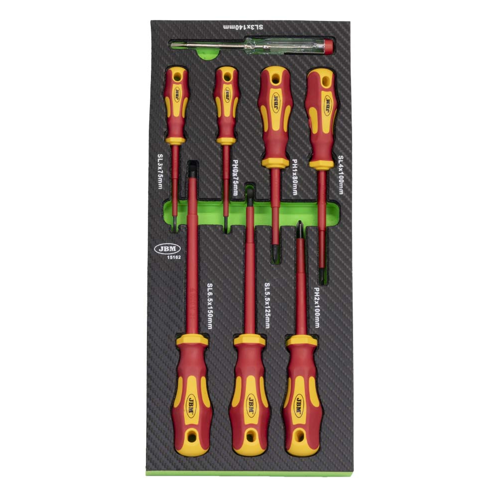 MODULO DI 8 CACCIAVITI ISOLATI VDE