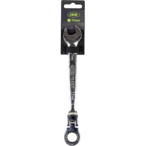 CHIAVE COMBINATA CON TESTA FLESSIBILE 17 MM - CON RIVESTIMENTO A SPECCHIO