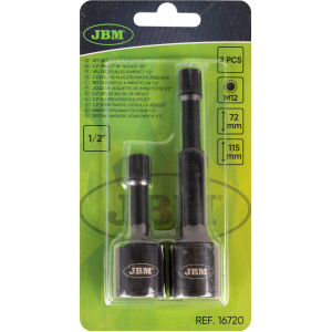 SET DI BUSSOLE A IMPATTO DA 1/2" PER VITI SCANALATE (XZN) M12, 2 PZ