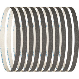 Set di 10 nastri abrasivi, grana 120