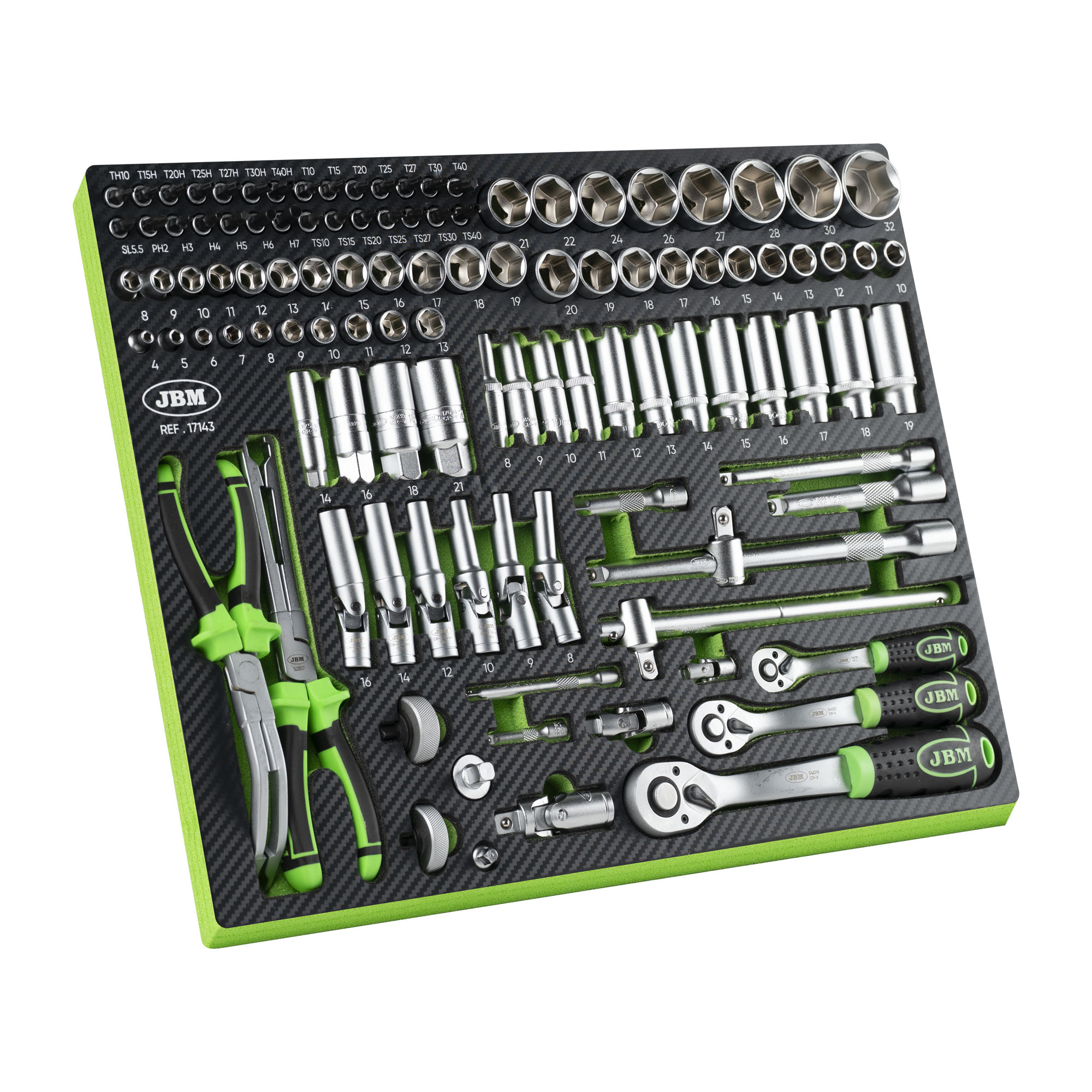SET CHIAVI A BUSSOLA DA 1/4" - 3/8" - 1/2" (0,63 cm - 0,95 cm - 1,25 cm)