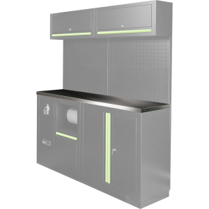 TAVOLA IN ACCIAIO INOX 1360X500X38MM (REF.16627/16628/16500)