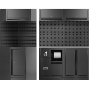 SET DI MANIGLIE PER SERIE 518 - NERO