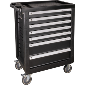 43904 CARRELLO A 7 CASSETTI + 51838 ASPIRATORE DA 80 LITRI (SECCO + UMIDO)
