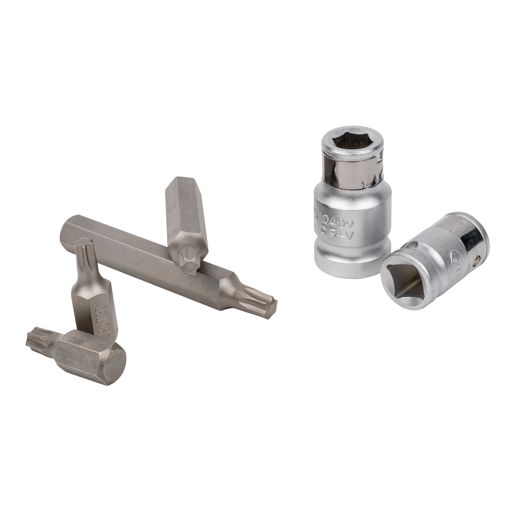 VALIGETTA DI 42 PEZZI CON INSERTI ESAGONALI, A 12 CANTI E TORX 1/2" E 3/8" - immagine 5