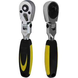 CRICCHETTO ARTICOLATO 1/4" CON TESTA A 72 DENTI 165MM
