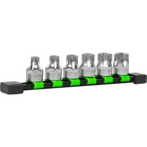 SET DI 6 INSERTI TORX INVIOLABILI CON BUSSOLE 1/2"