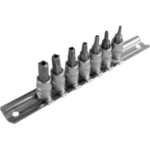 SET DI 7 INSERTI TS INVIOLABILI A 5 DENTI CON BUSSOLE 1/4"
