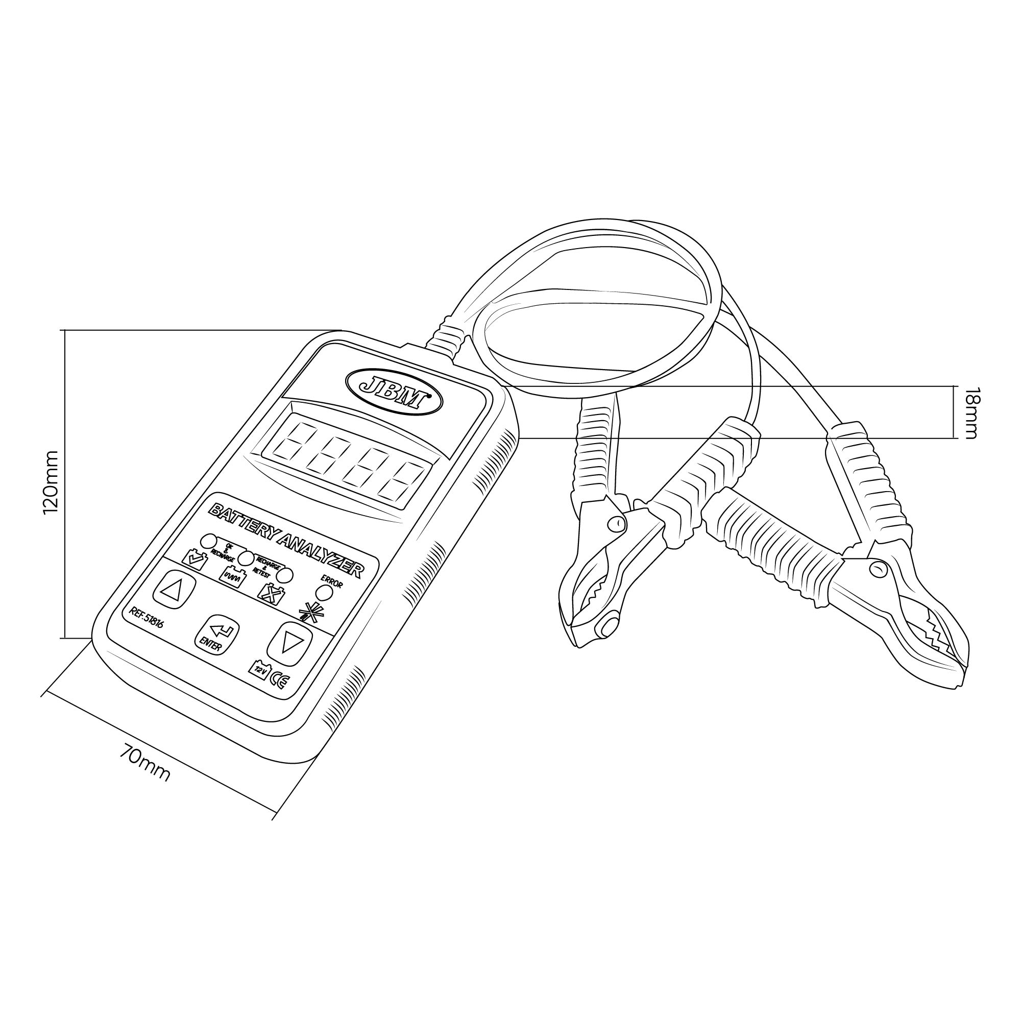 TESTER DIGITALE PER BATTERIE - immagine 2