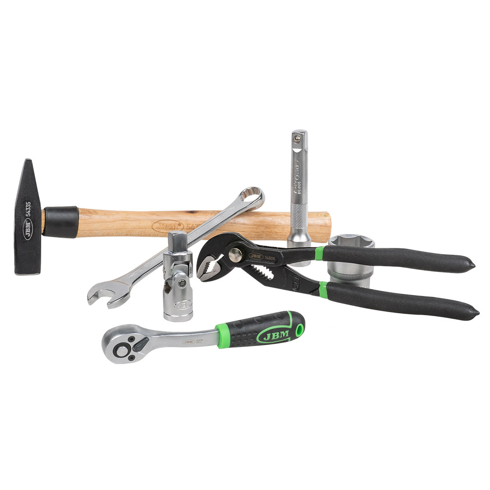SET DI UTENSILI DA 72 PEZZI CON BUSSOLE ESAGONALI DA 1/4" E 1/2" – FINITURA ZINCATA - immagine 5