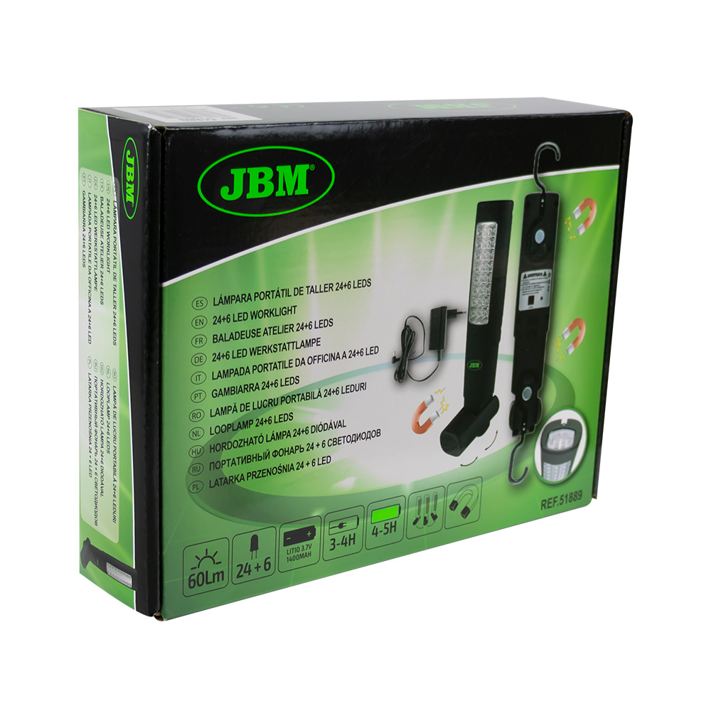 LAMPADA LED PORTATILE ARTICOLATA CON DOPPIO MAGNETE - 60LM - immagine 4