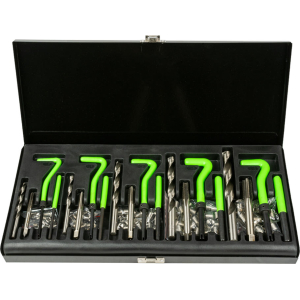 SET DI RIPARAZIONE FILETTI CON INSERTI HELICOIL 115PZ