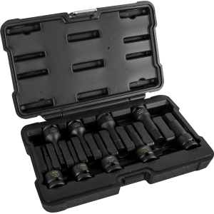 SET DI 9 BUSSOLE ESAGONALI DA 1/2" PER IMPATTO