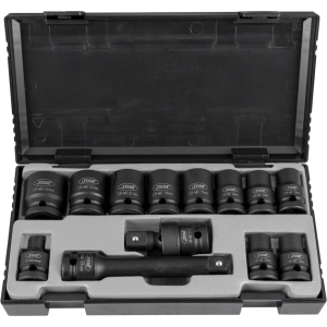 SET DI 13 BUSSOLE PNEUMATICHE DA 1/2” ESAGONALI + ADATTATORI