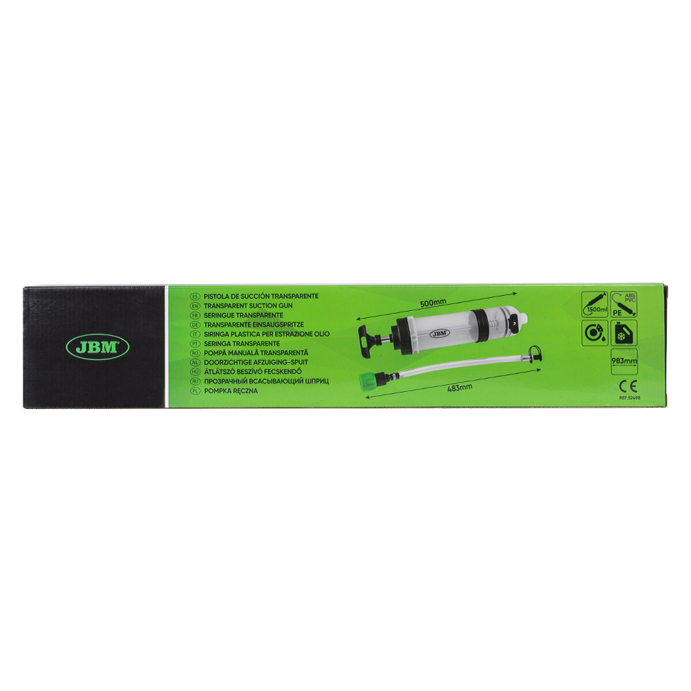PISTOLA DI ASPIRAZIONE/INIEZIONE TRASPARENTE 1500ML - immagine 4