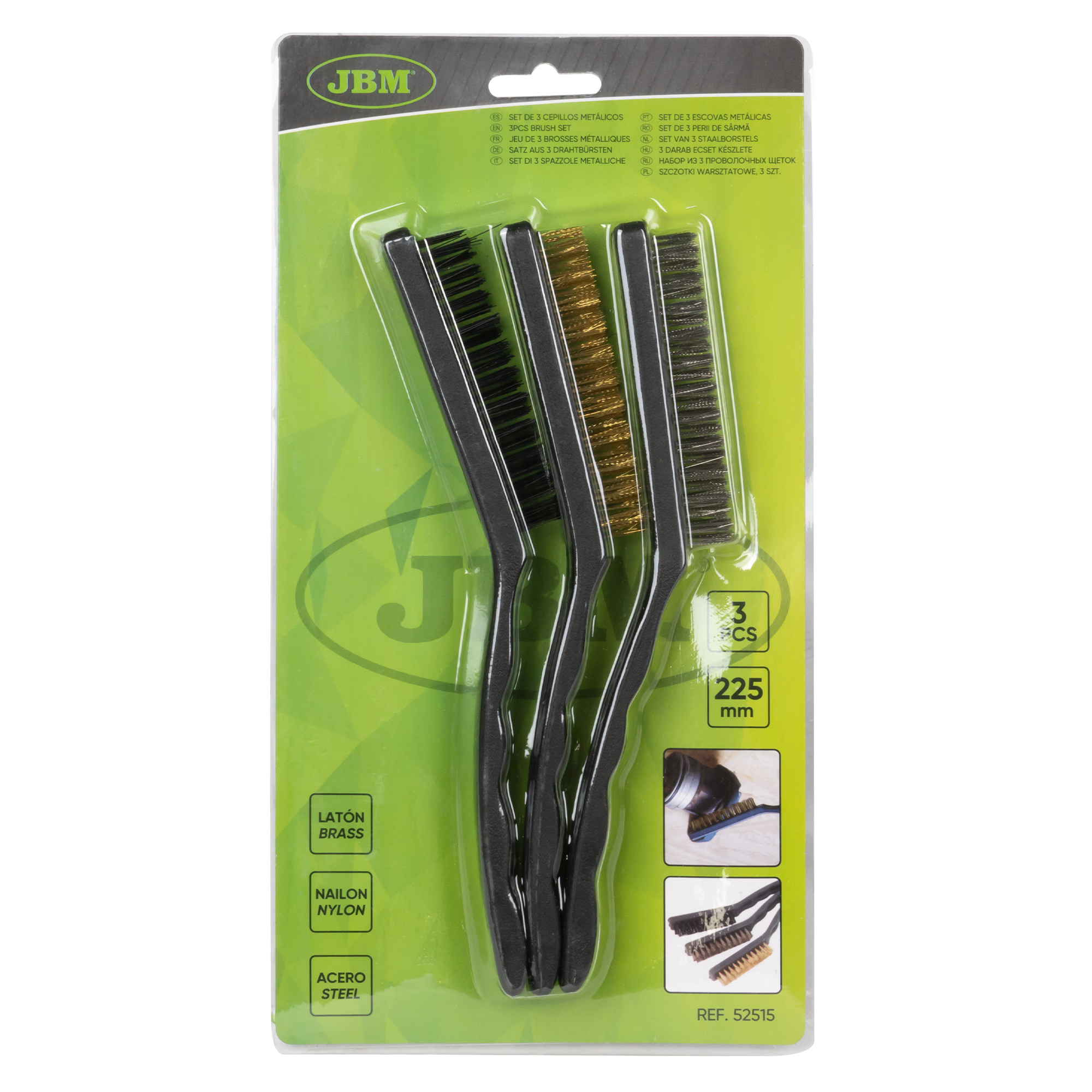 SET DI 3 SPAZZOLE METALLICHE - immagine 2
