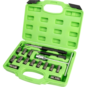 SET DI SMERIGLIATORE PER SEDI INIETTORI 17 PZ