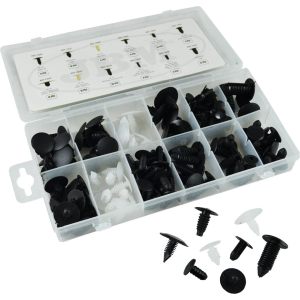 ASSORTIMENTO CLIP DI FISSAGGIO UNIVERSAL 128 PEZZI