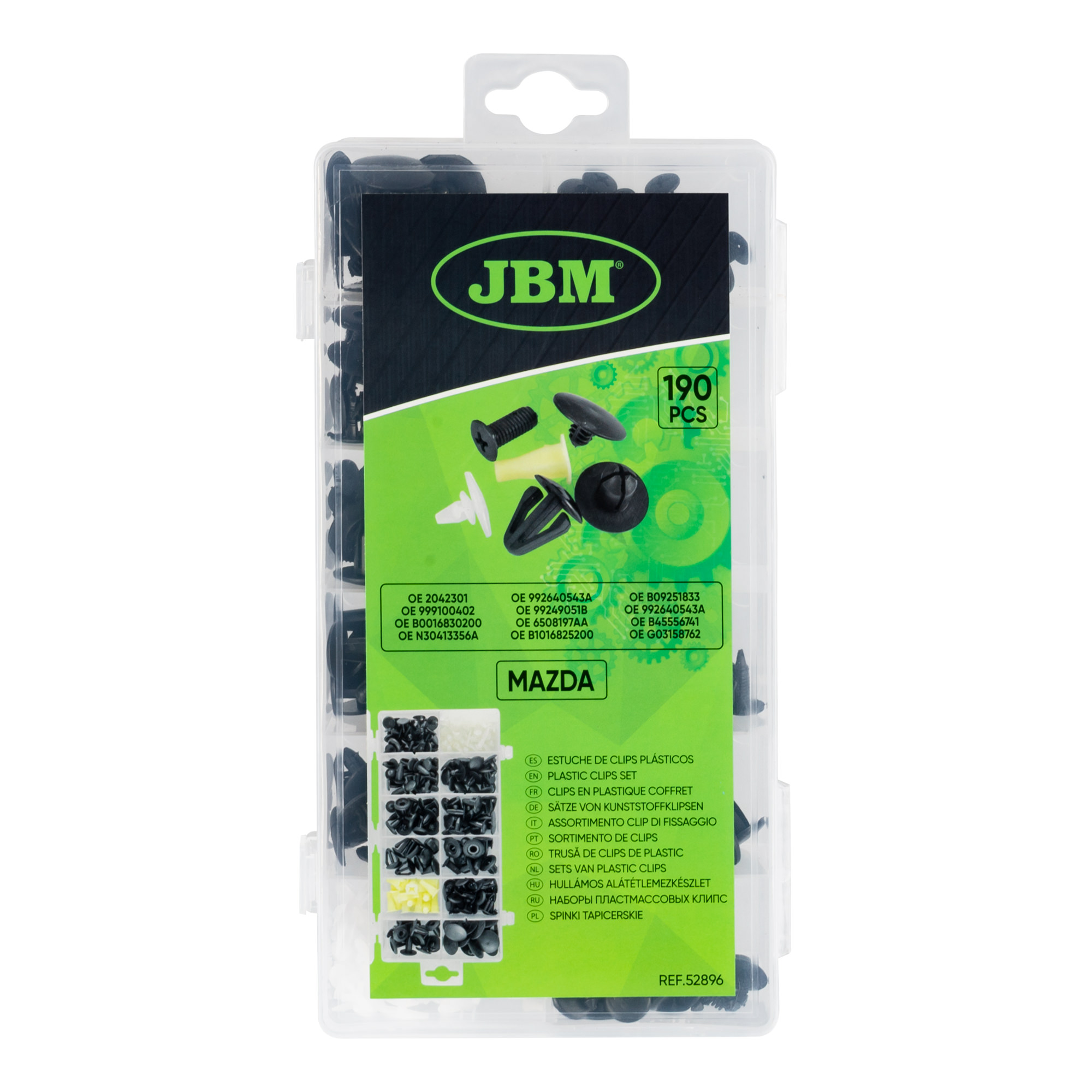 ASSORTIMENTO CLIP DI FISSAGGIO PER MAZDA 190 PEZZI - immagine 3