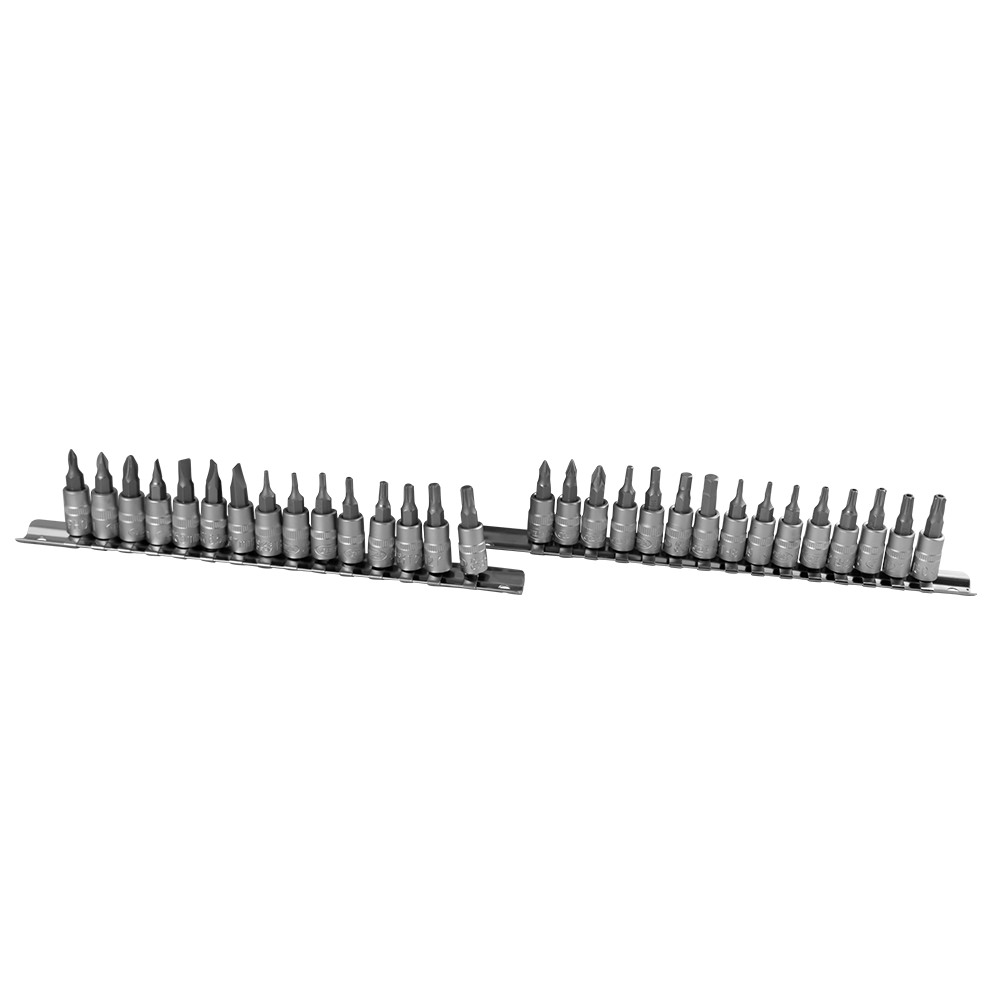 SET DI 30 INSERTI PHILLIPS, PIATTO, ALLEN, TORX E TORX INVIOLABILI CON BUSSOLE 1/4" - immagine 2