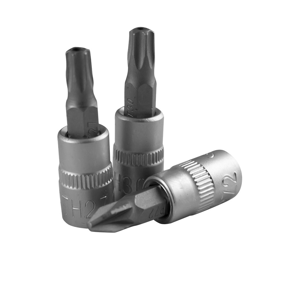 SET DI 30 INSERTI PHILLIPS, PIATTO, ALLEN, TORX E TORX INVIOLABILI CON BUSSOLE 1/4" - immagine 3